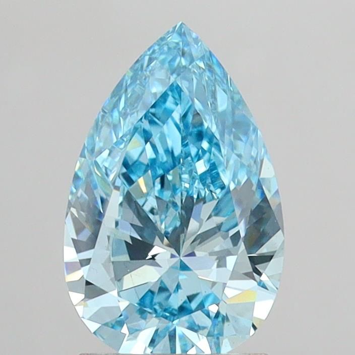 1.92 CT Fancy Vivid Blue PEAR