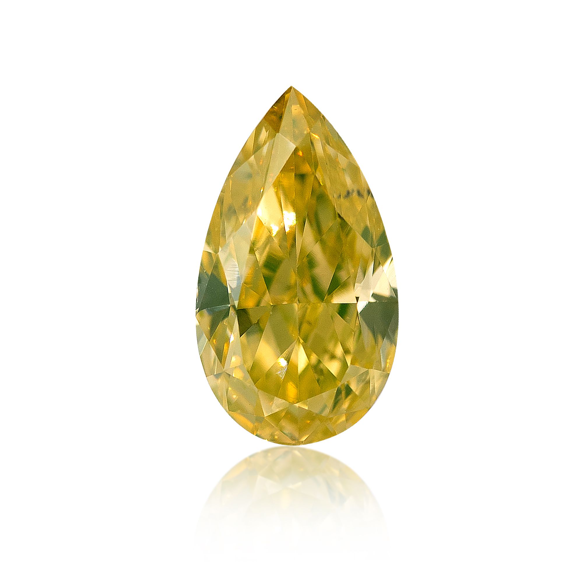 Diament 0.37 ct Fancy Intense Greenish Yellow/VS2