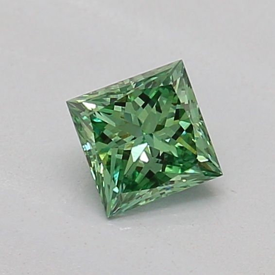 0.21 CT Fancy Vivid Green PRINCESS