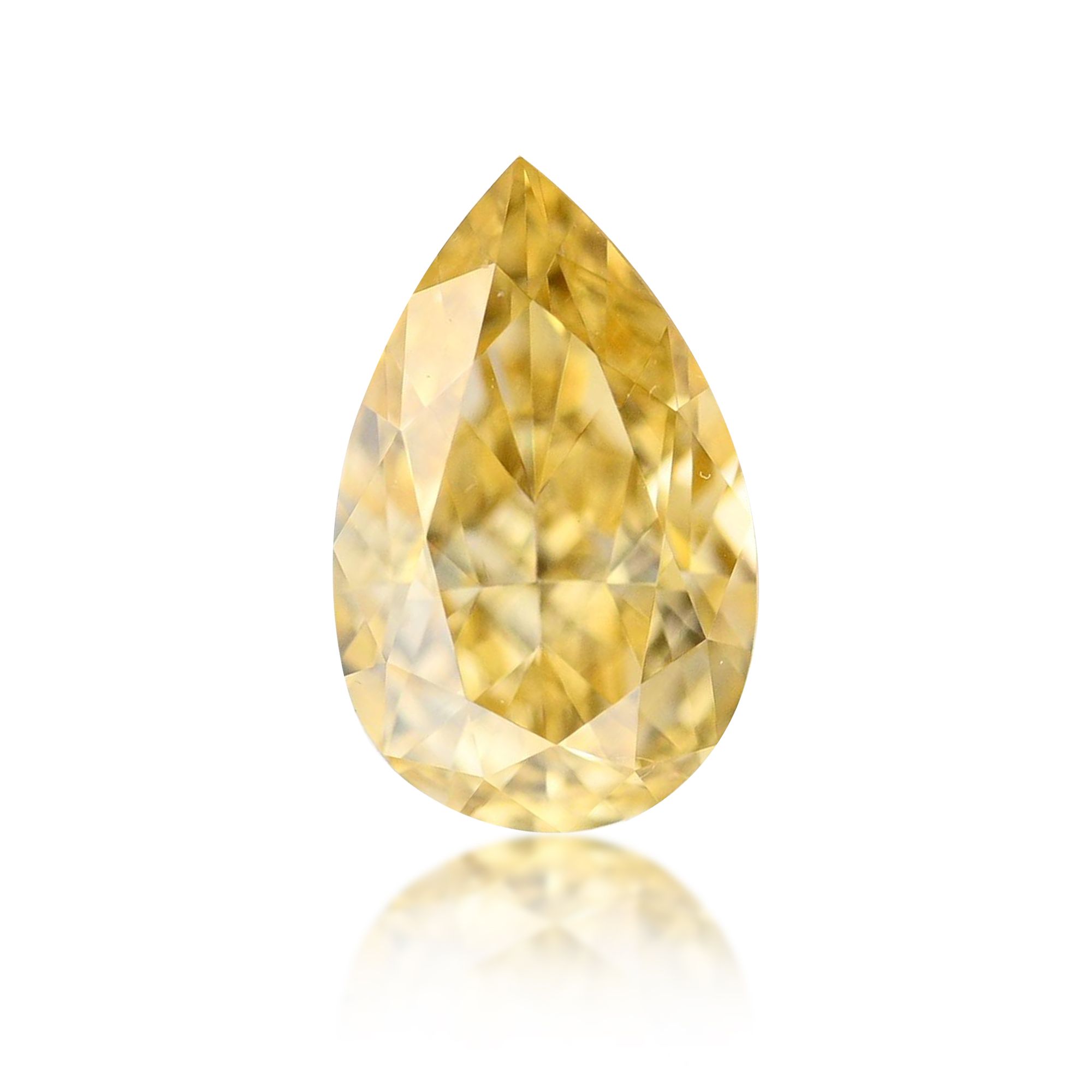 Diament 0.37 ct Fancy Orange Yellow/VS1