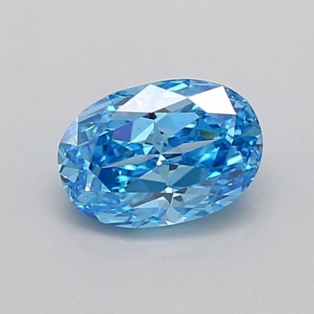 0.7 CT Fancy Vivid Blue OVAL