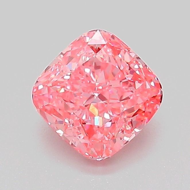 1.02 CT Fancy Vivid Pink CUSHION MODIFIED