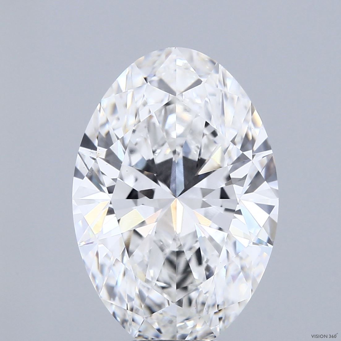 6.09 ct. oval Lab Grown Diamond front image