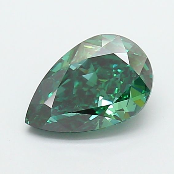 1.61 CT Fancy Vivid Green PEAR