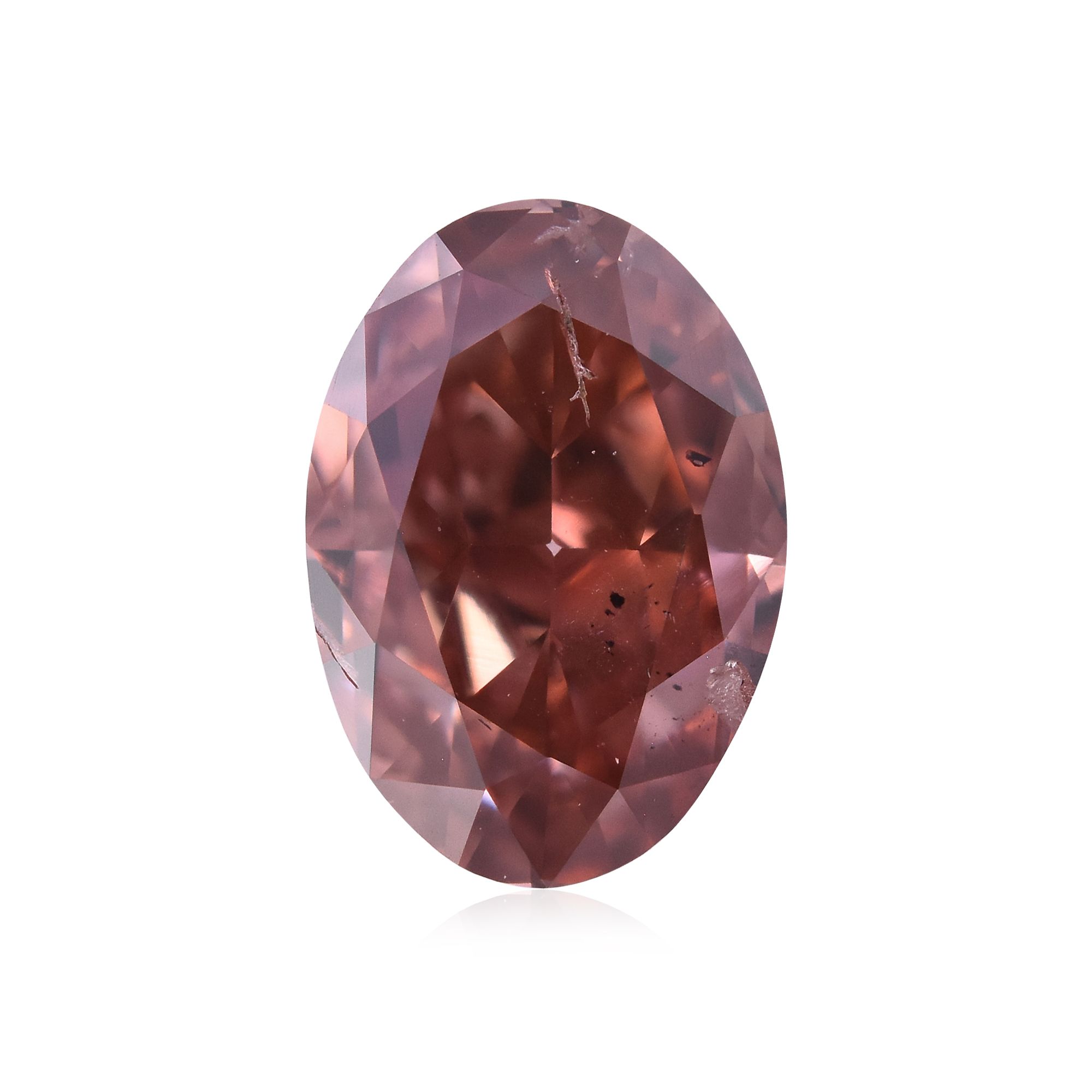 Diament 1.04 ct Fancy Deep Brownish Orangey Pink/SI2