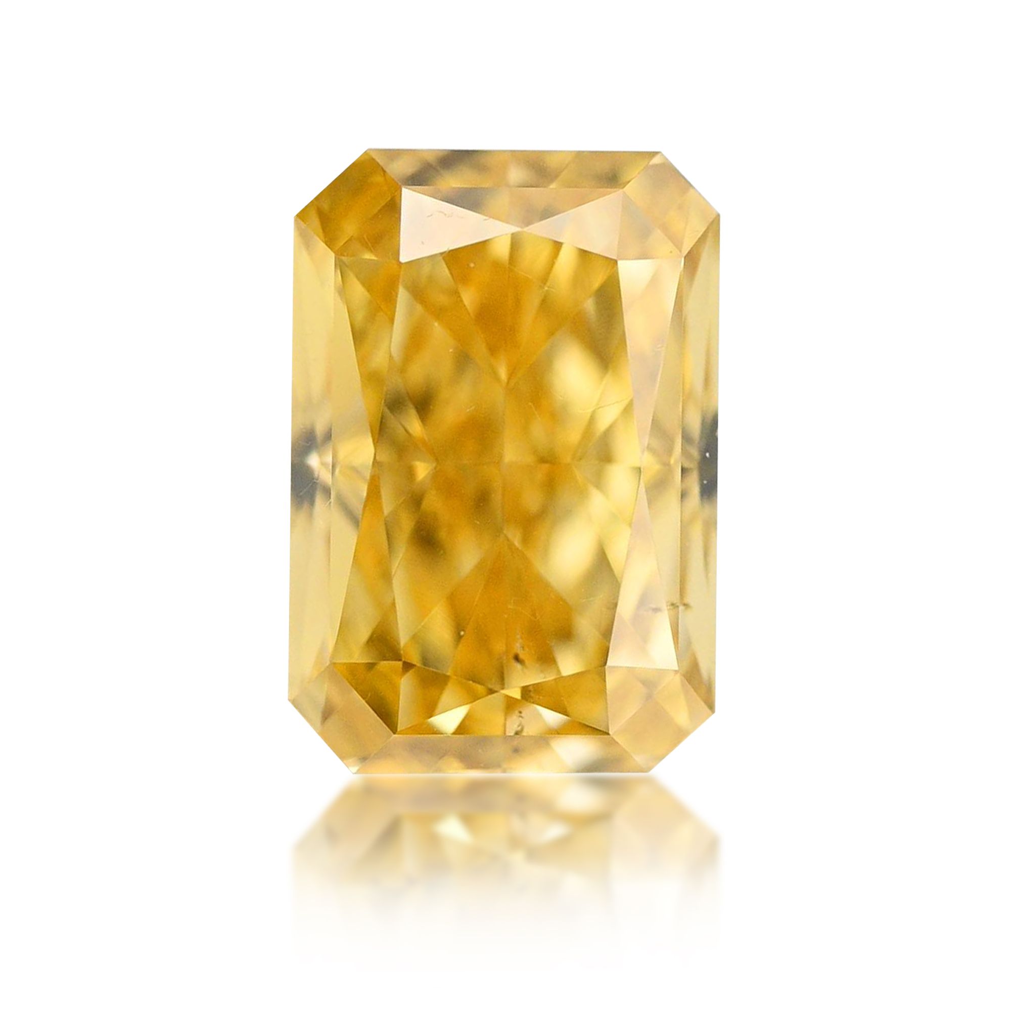 Diament 0.58 ct Fancy Vivid Orangey Yellow/SI1