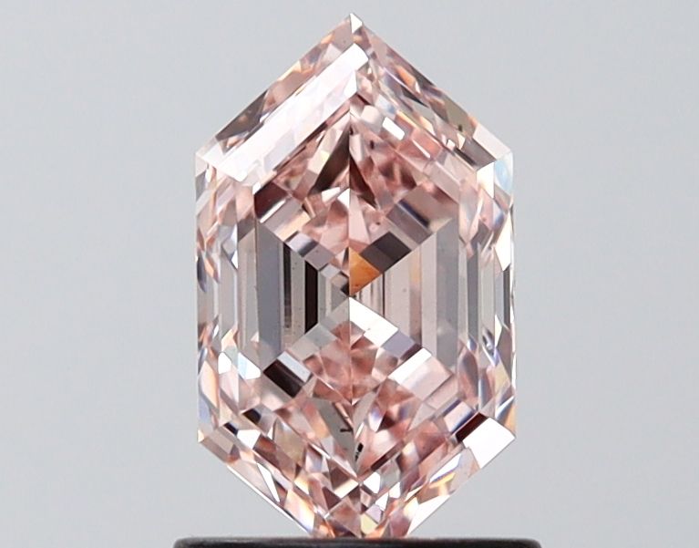 1.11 CT Fancy Intense Pink HEXAGONAL