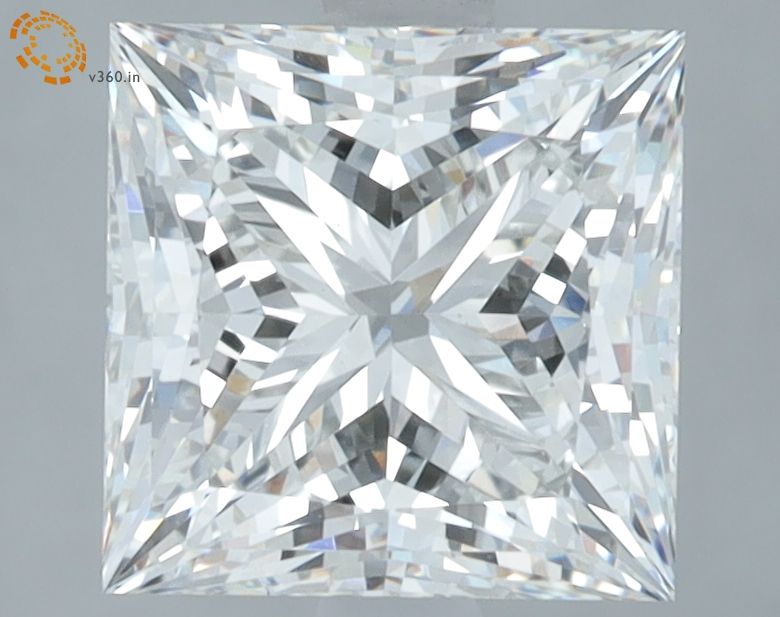 3.08 ct. princess Lab Grown Diamond front image