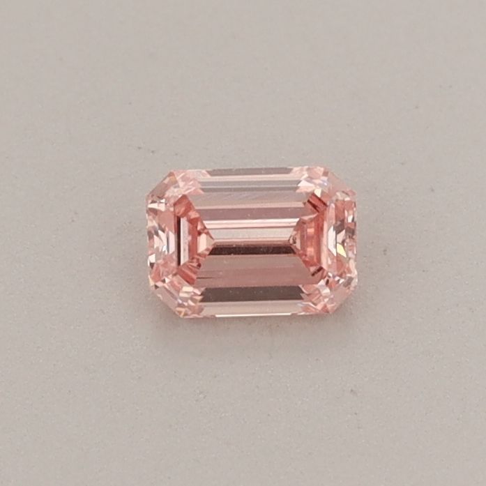 0.23 CT Fancy Intense Orangey Pink EMERALD