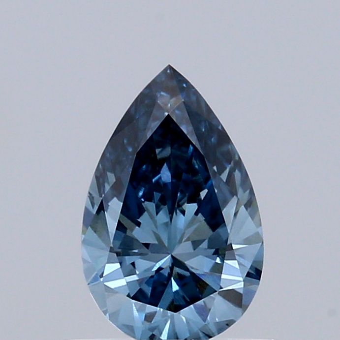 0.56 CT Fancy Vivid Green Blue PEAR