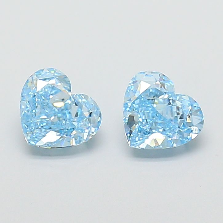1.03 CT Fancy Vivid Blue HEART