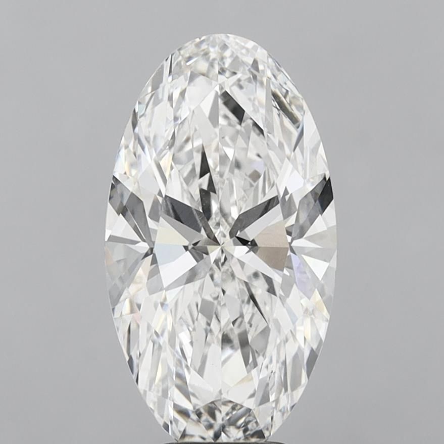6.10 ct. oval Lab Grown Diamond front image
