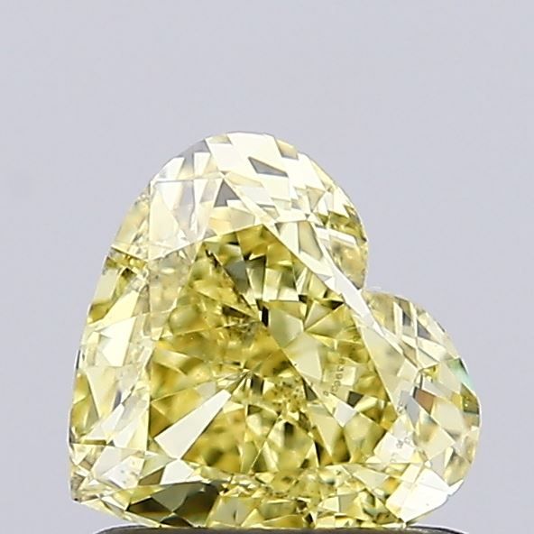 1.01 CT Fancy Intense Yellow HEART