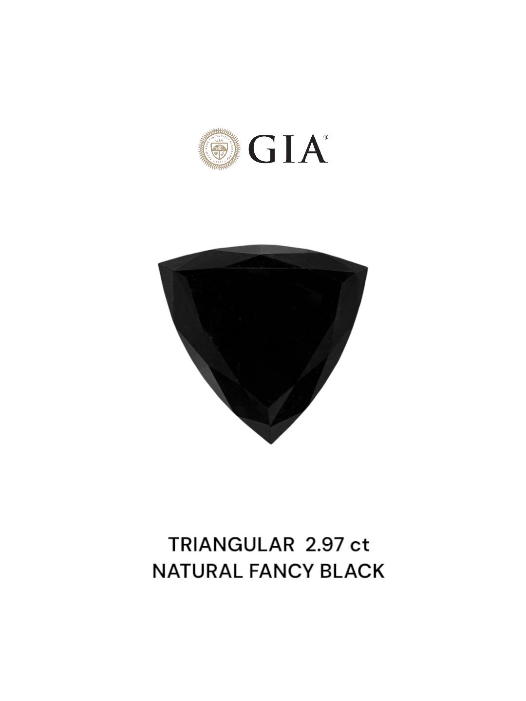 2.97 ct Triangular Diamond