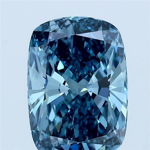 1.93 CT Fancy Vivid Blue CUSHION MODIFIED