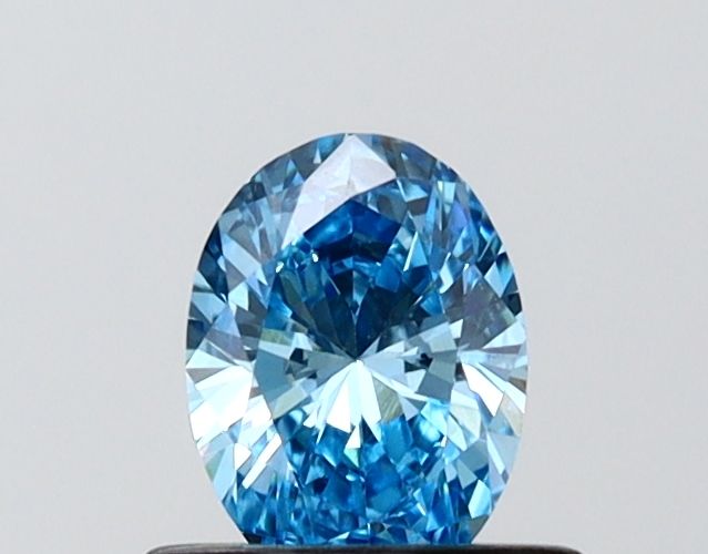 0.51 CT Fancy Vivid Blue OVAL