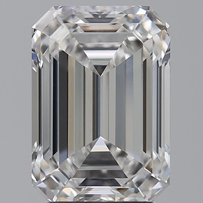 Diamant Émeraude 3.08 ct - Couleur E - Pureté VVS1