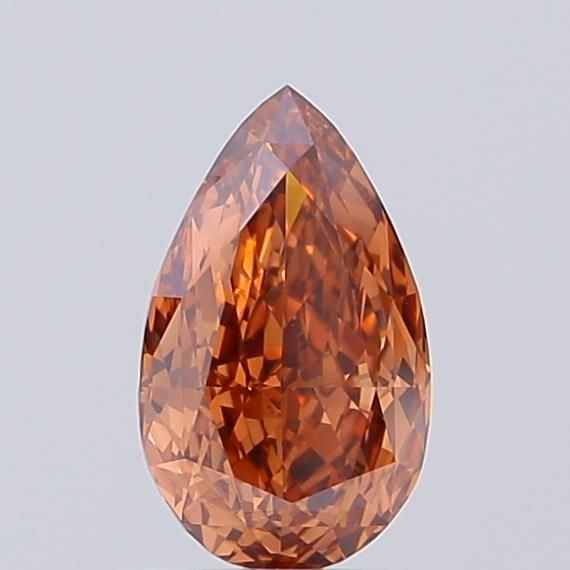 1.07 CT Fancy Brown PEAR