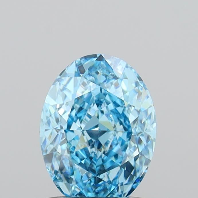 1.06 CT Fancy Vivid Blue OVAL