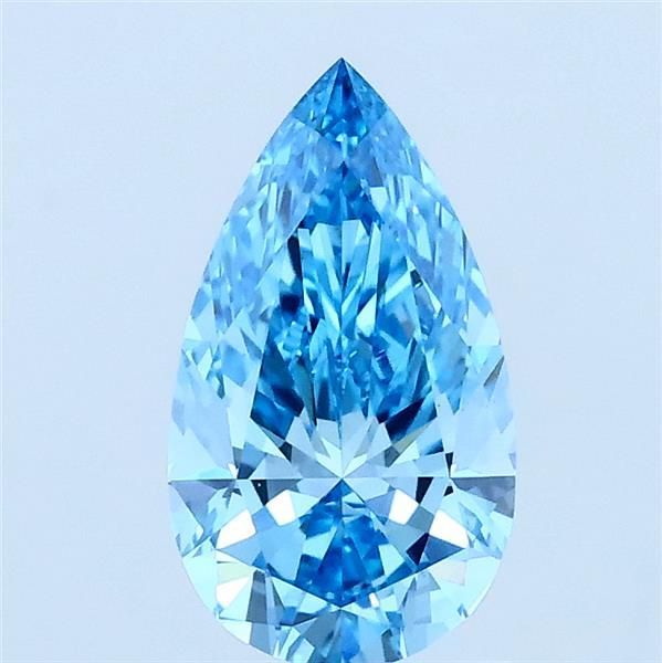 1.01 CT Fancy Vivid Blue PEAR