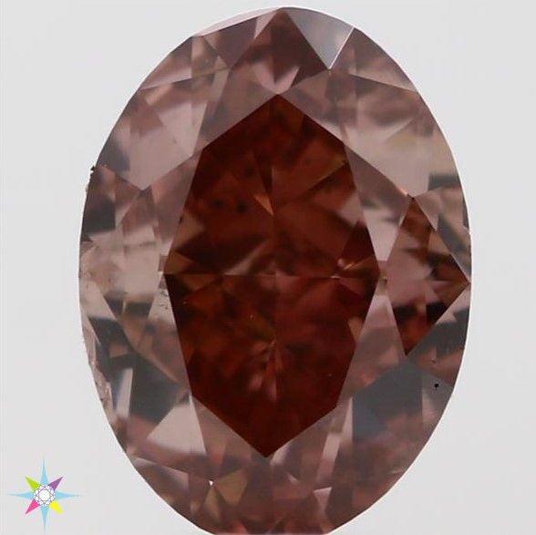 Diament 0.56 ct Fancy Deep Brownish Orangey Pink/SI1