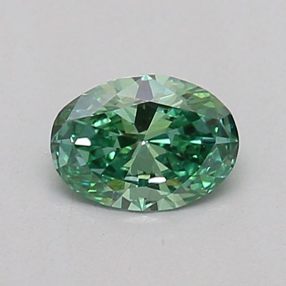 0.22 CT Fancy Vivid Green OVAL