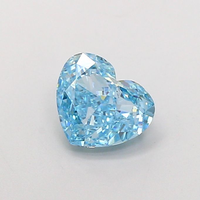 1.68 CT Fancy Vivid Blue HEART