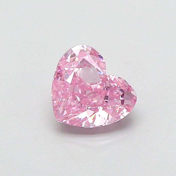 0.91 CT Fancy Vivid Pink HEART