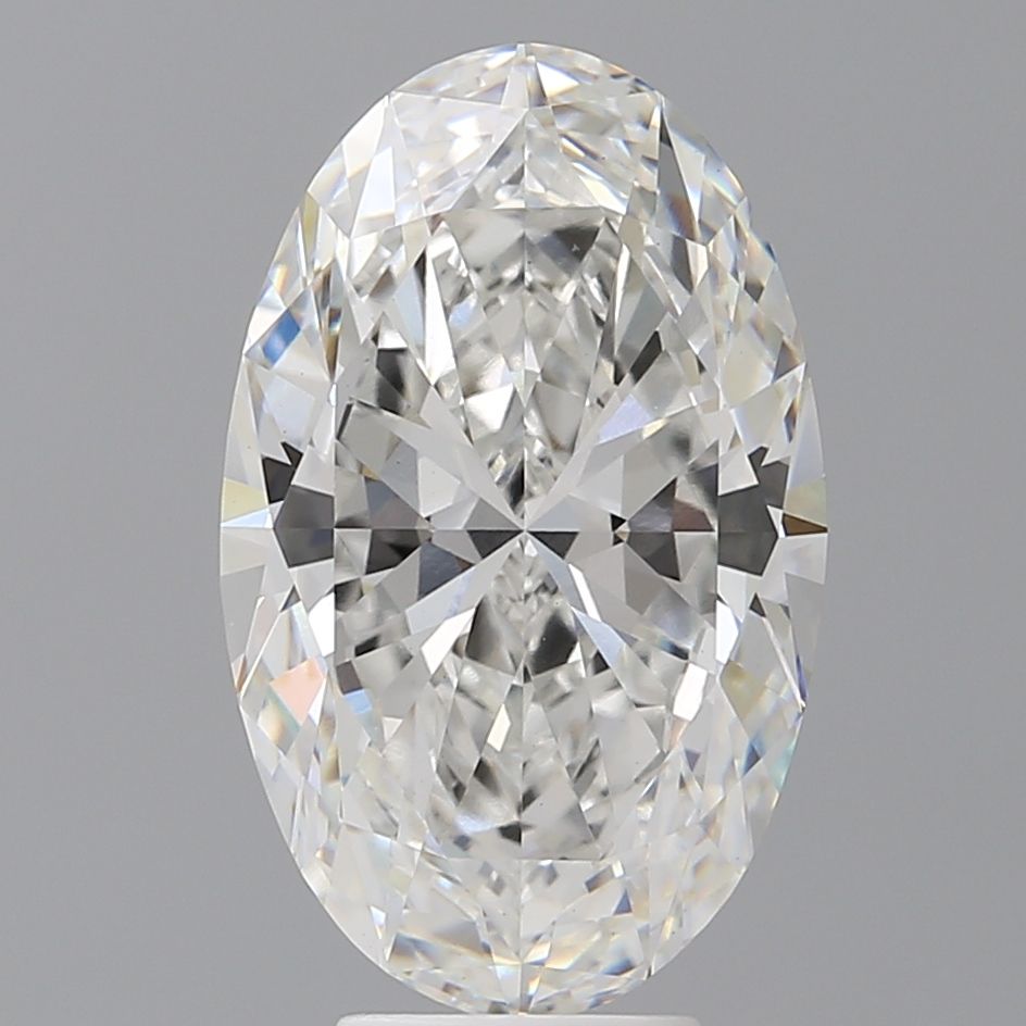 6.10 ct. oval Lab Grown Diamond front image