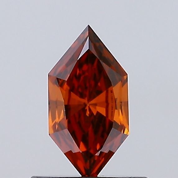 0.44 CT Fancy Deep Orange HEXAGONAL