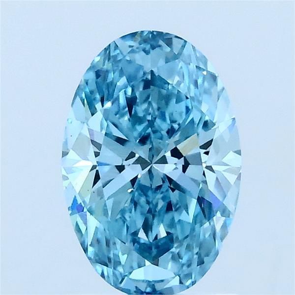 1.09 CT Fancy Vivid Blue OVAL