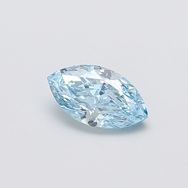 1.02 CT Fancy Vivid Blue MARQUISE