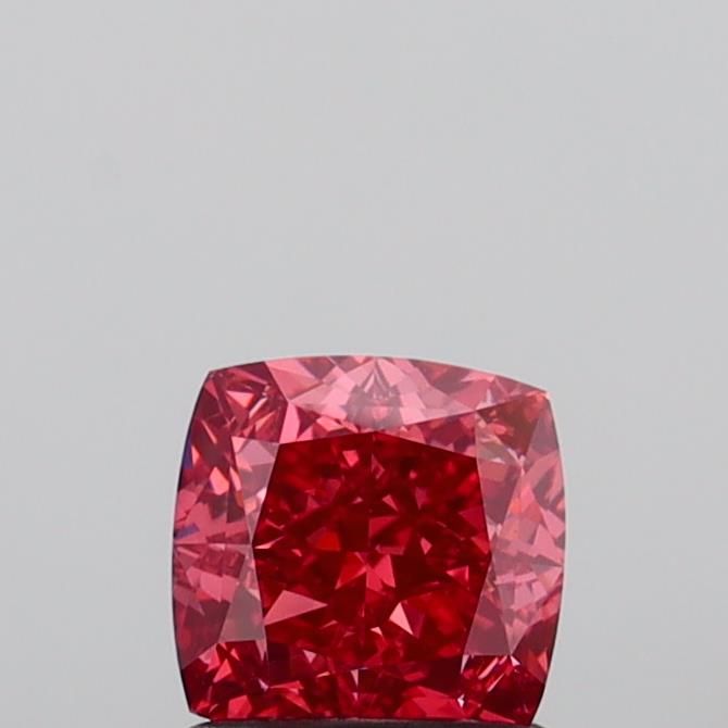 1.25 CT Fancy Vivid Pink CUSHION MODIFIED