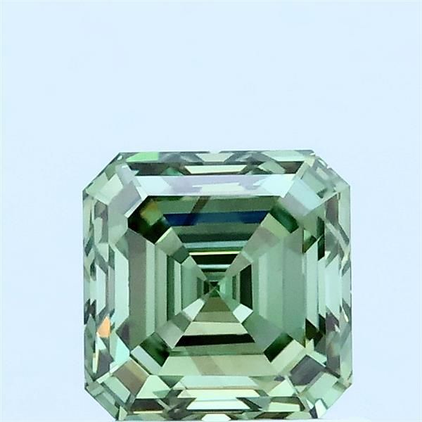 1.0 CT Fancy Vivid Green ASSCHER
