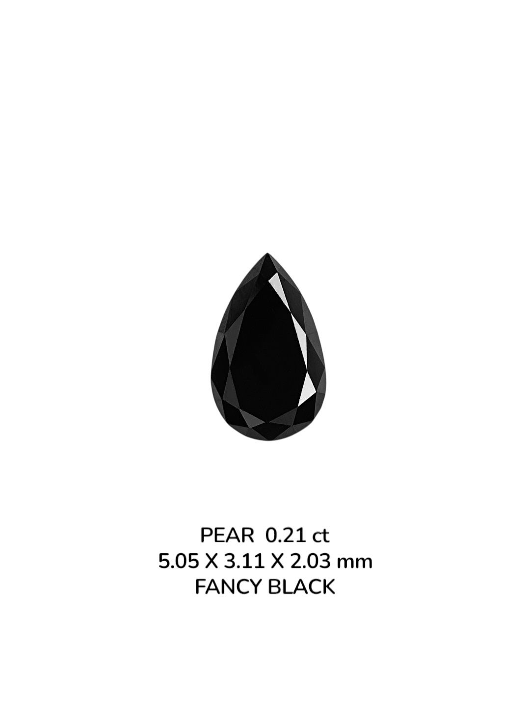 Diament 0.21 ct Fancy Black/VVS2