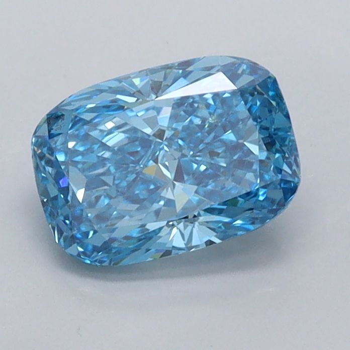 1.0 CT Fancy Vivid Blue CUSHION MODIFIED