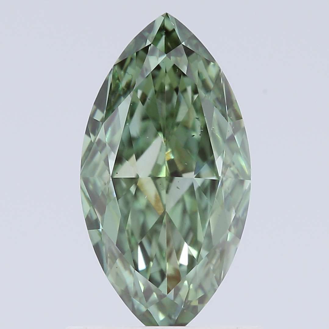 1.01 CT Fancy Vivid Green MARQUISE