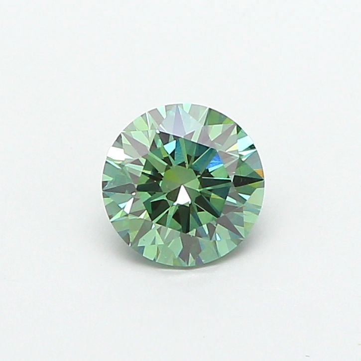 1.41 CT Fancy Vivid Green ROUND