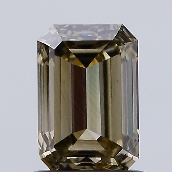 1.17 CT Fancy Light Gray Yellow EMERALD