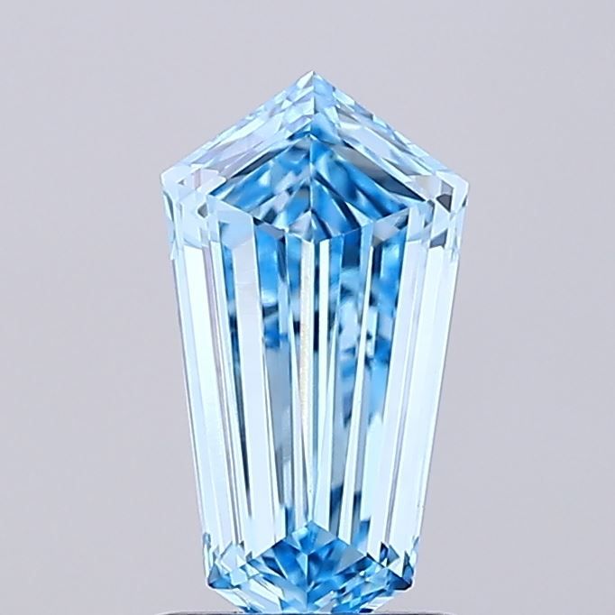 1.19 CT Fancy Vivid Blue HEXAGONAL
