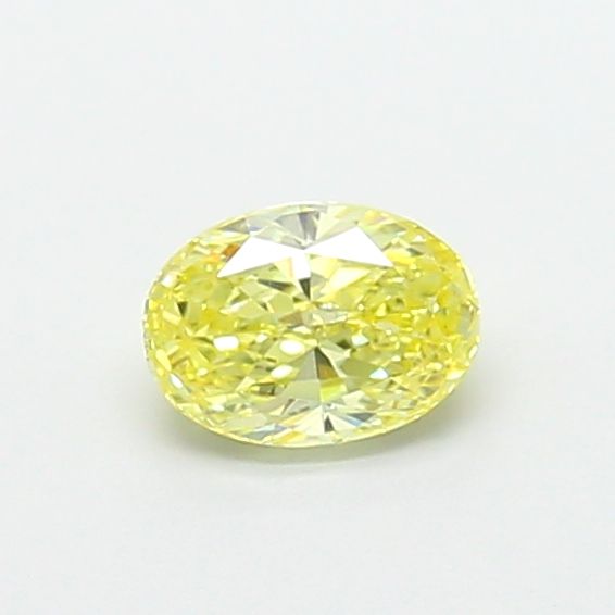0.76 CT Fancy Intense Yellow OVAL