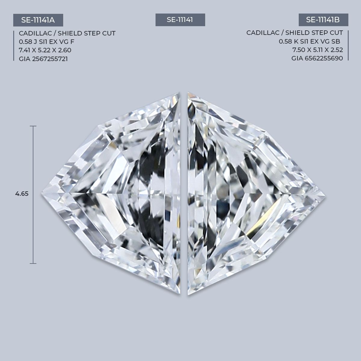0.58 ct Shield Diamond