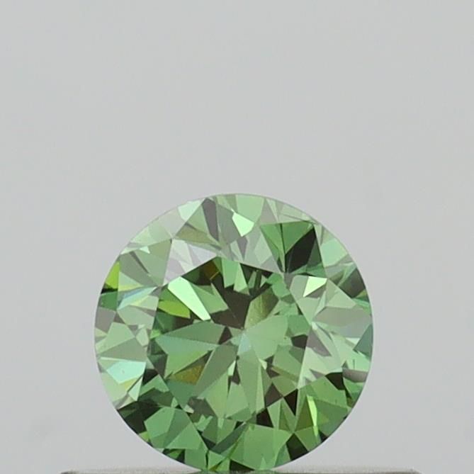 0.37 CT Fancy Vivid Green ROUND