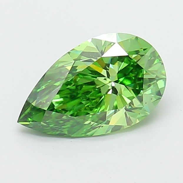 1.57 CT Fancy Vivid Green PEAR