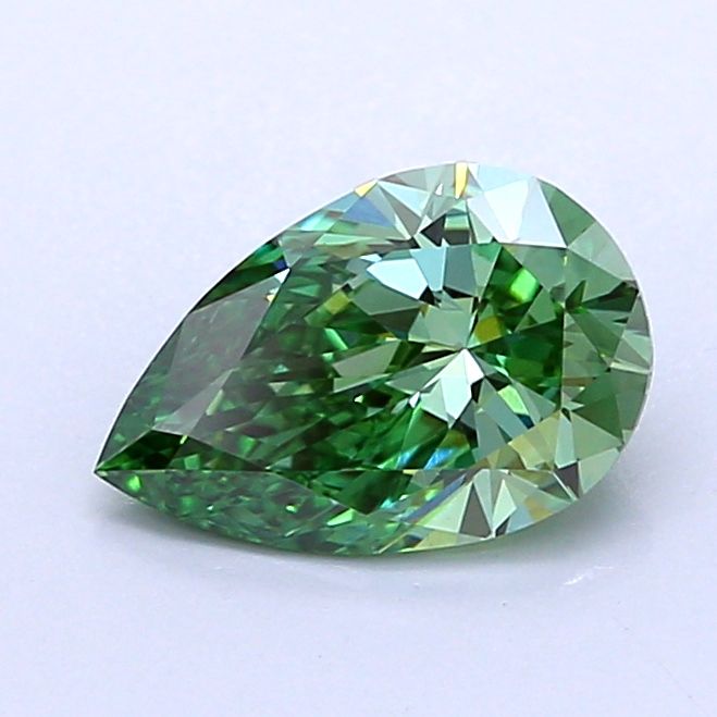 1.02 CT Fancy Vivid Green PEAR