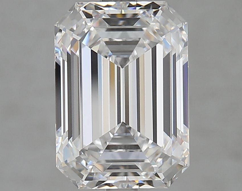 Diamant Émeraude 4.06 ct - Couleur D - Pureté VVS2