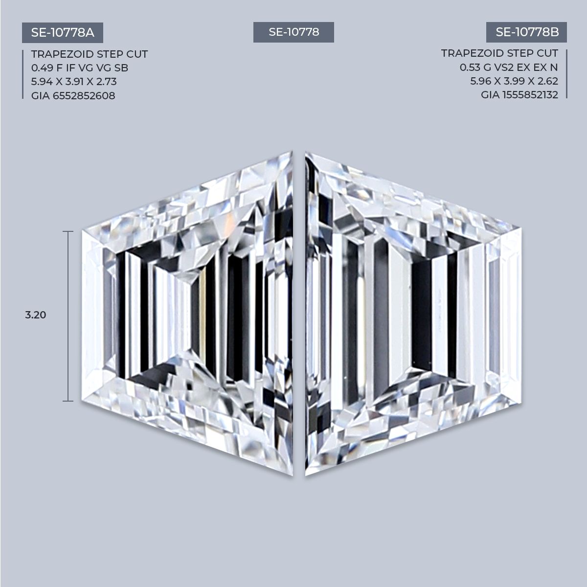 0.49 ct Trapezoid Diamond