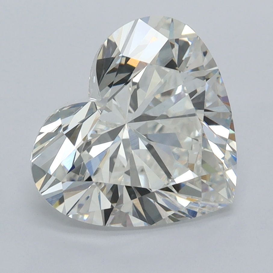 3.04 carat f VVS2 EX Cut IGI heart diamond