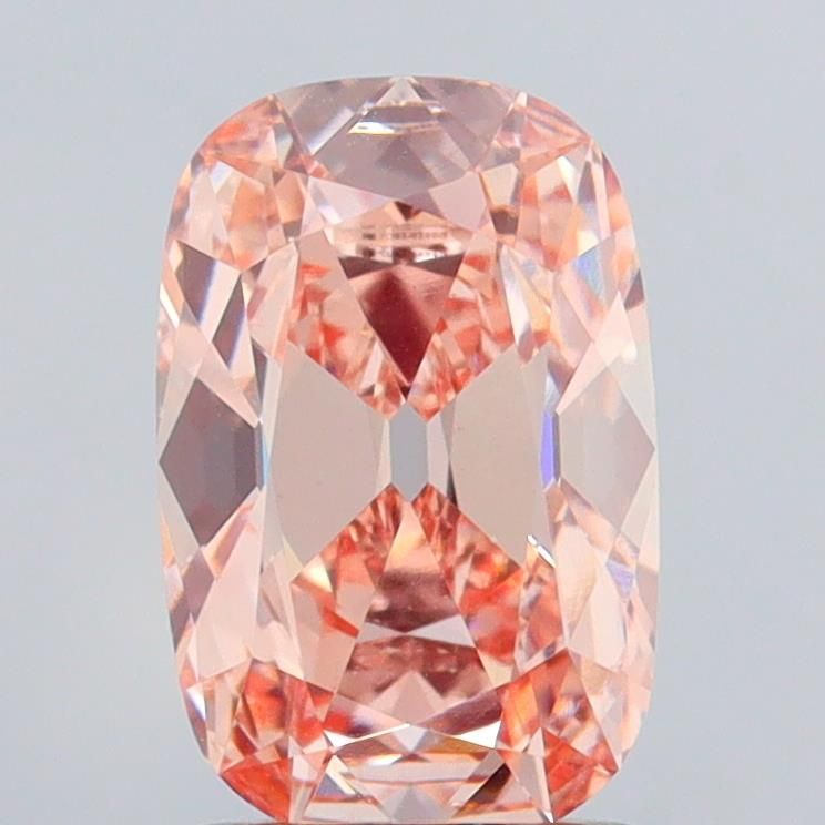 1.52 CT Fancy Brown Pink CUSHION MODIFIED