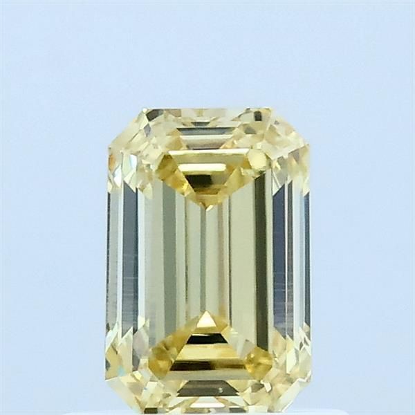 0.77 CT Fancy Yellow EMERALD